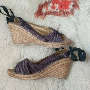 Wedge heel Sandals Espadrilles Size 7